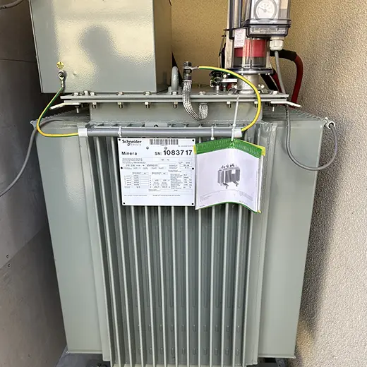 Contrôle d'une cabine haute tension