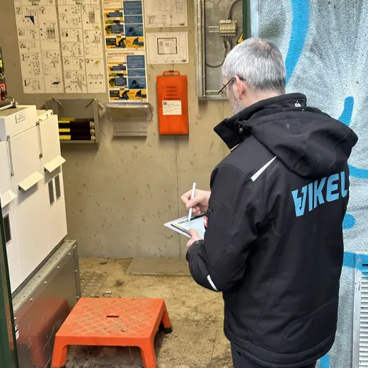 Contrôle d'une cabine haute tension